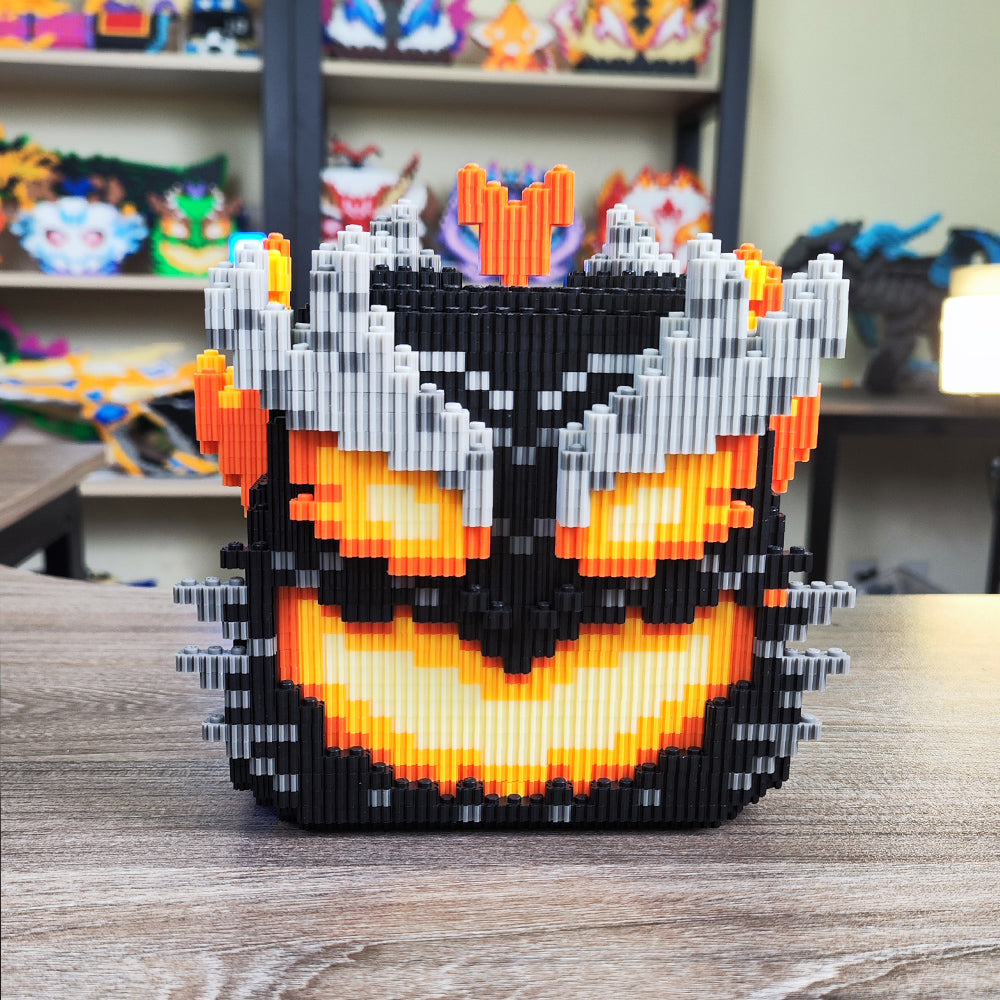Dragon Ember Fruit MOC Building Blocks - Anime-Inspired Brick Model