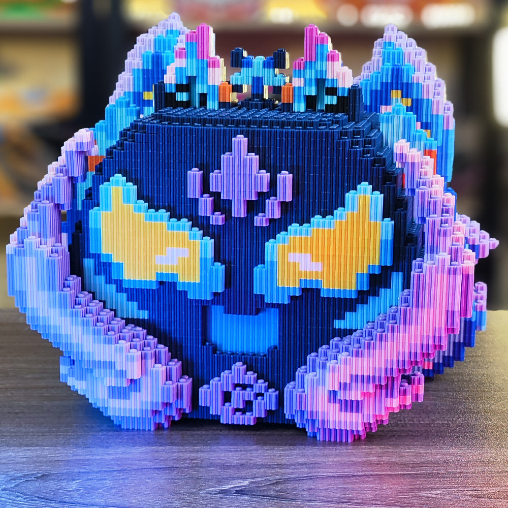 Kitsune Galaxy Fruit MOC Building Blocks - Anime-Inspired Brick Model