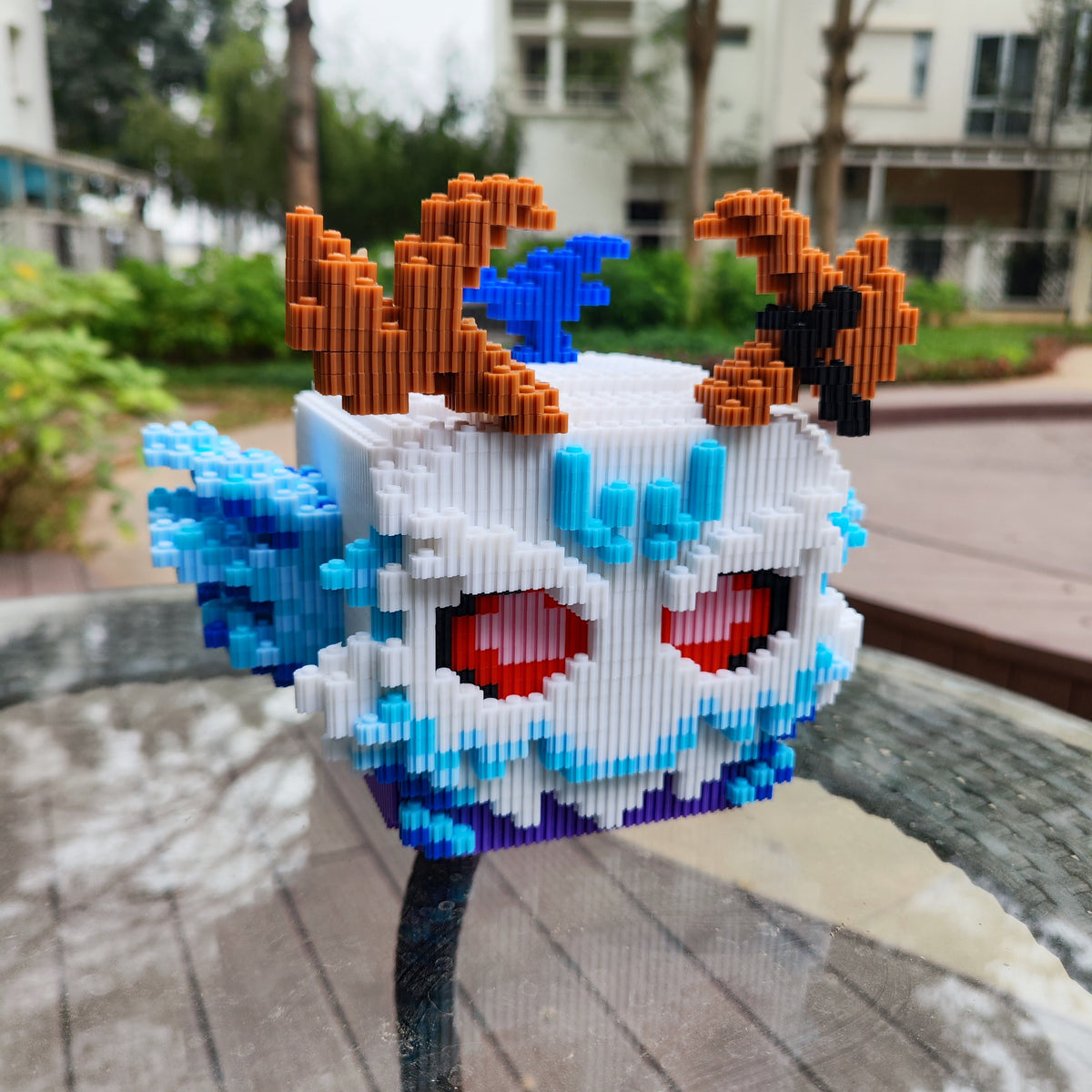 Yeti Fruit MOC Building Blocks - Anime-Inspired Brick Model