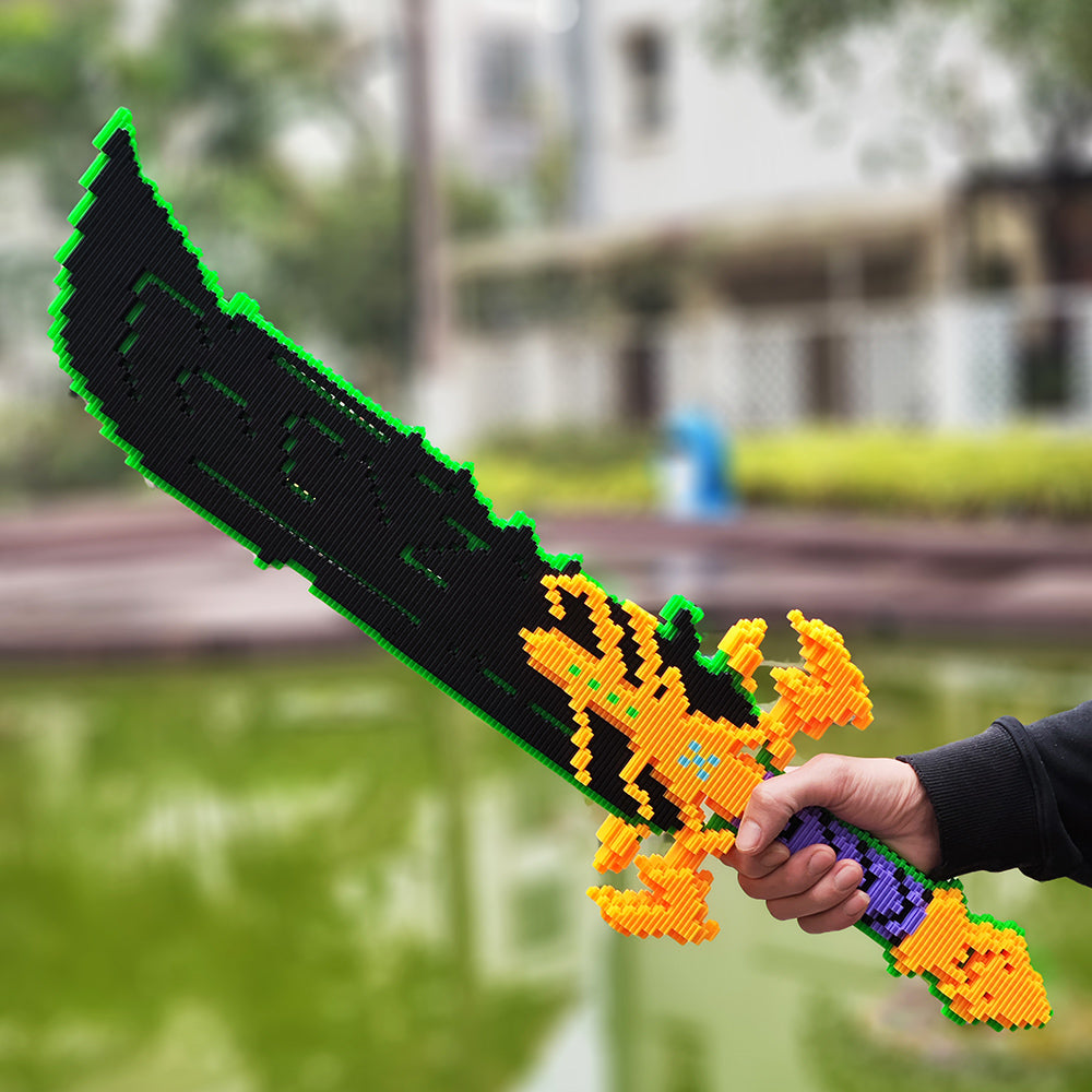 Dark Blade Fruit MOC Building Blocks - Anime-Inspired Brick Model