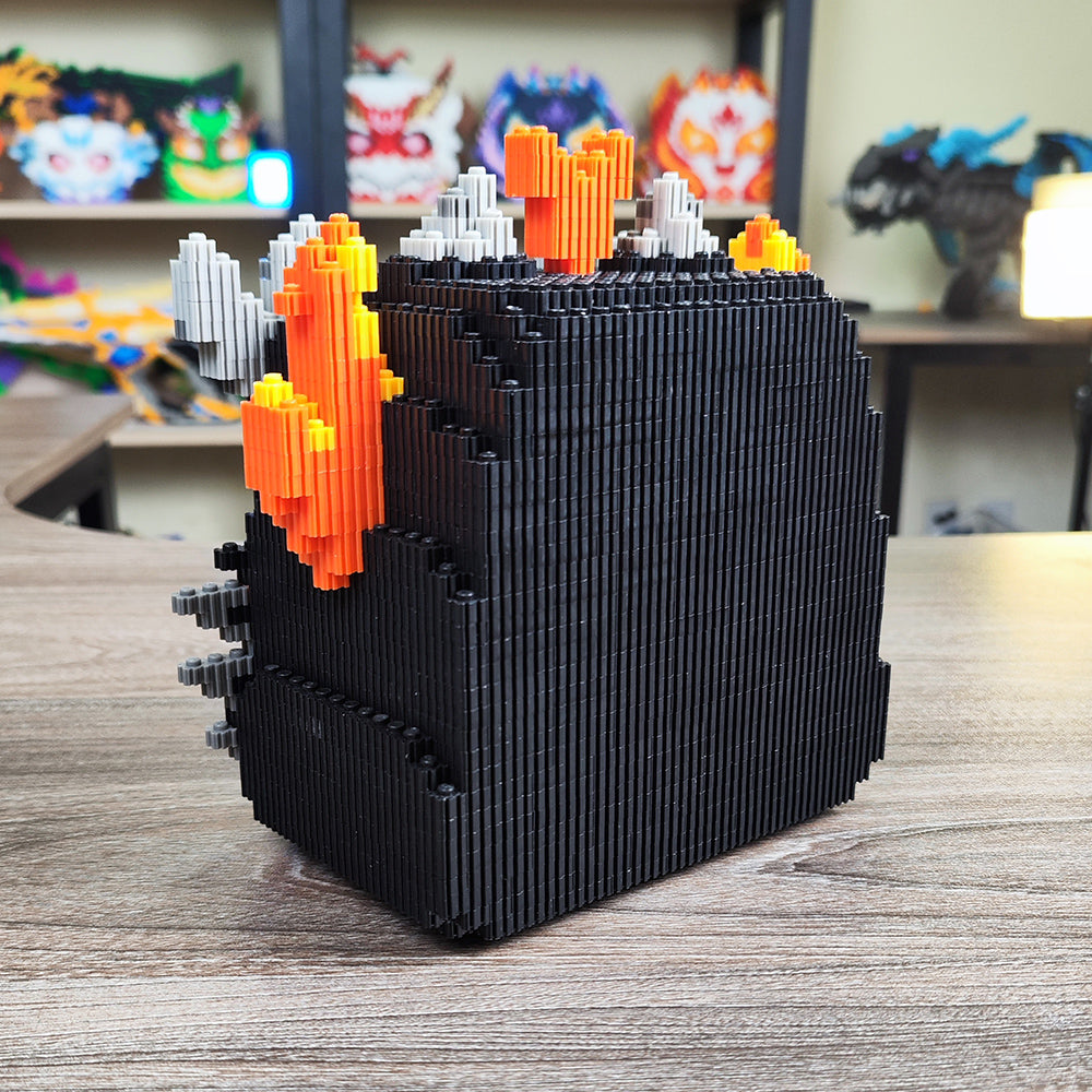 Dragon Ember Fruit MOC Building Blocks - Anime-Inspired Brick Model