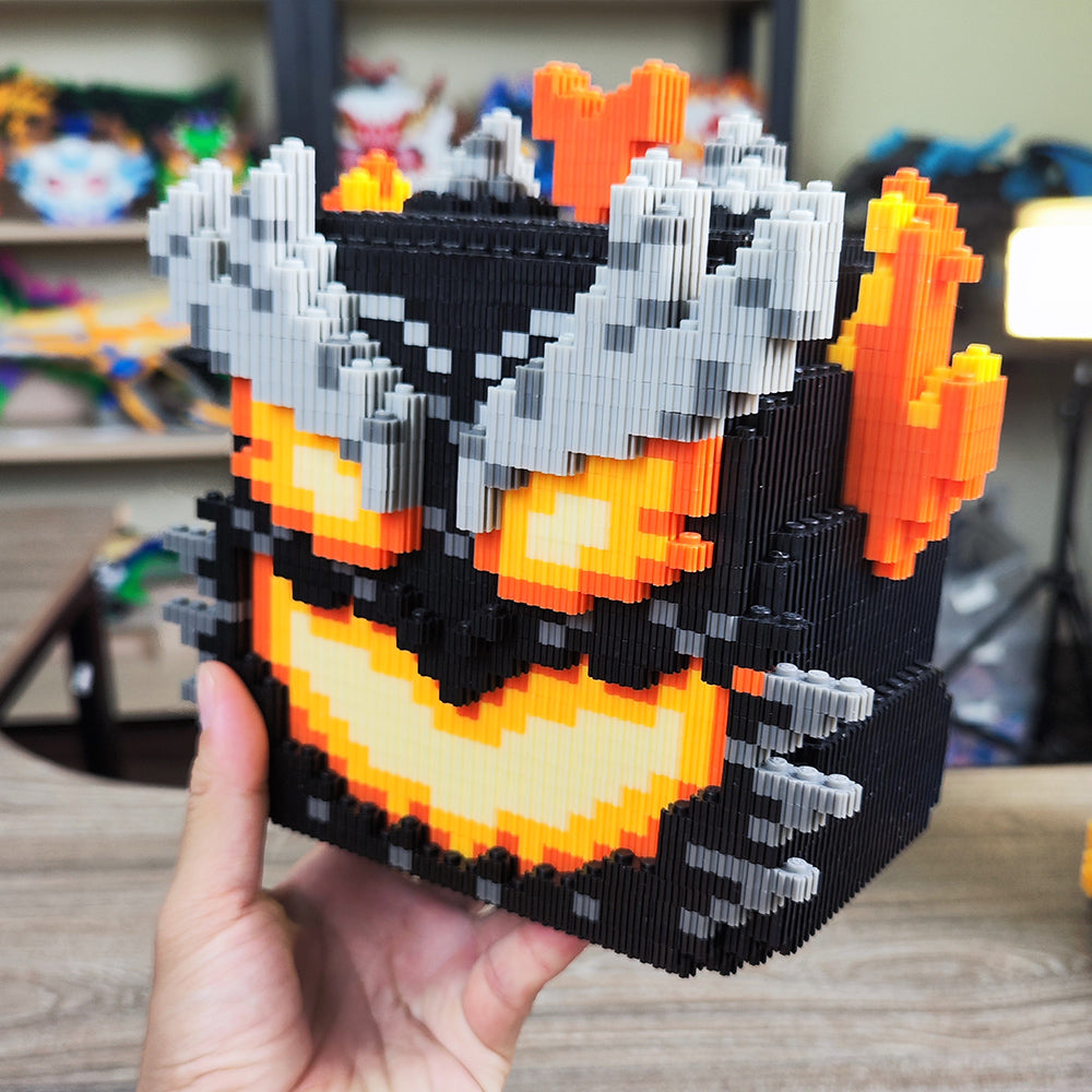 Dragon Ember Fruit MOC Building Blocks - Anime-Inspired Brick Model