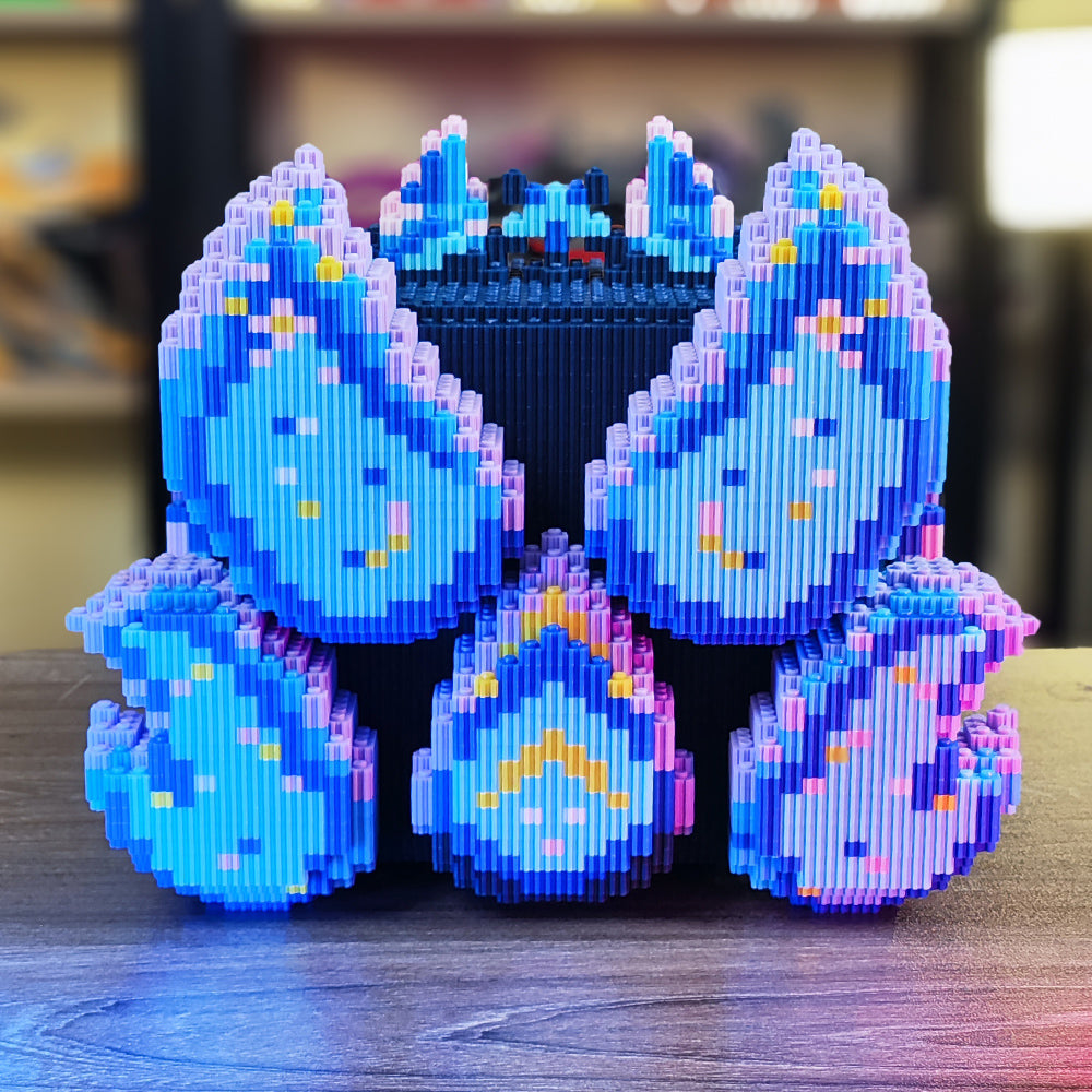 Kitsune Galaxy Fruit MOC Building Blocks - Anime-Inspired Brick Model
