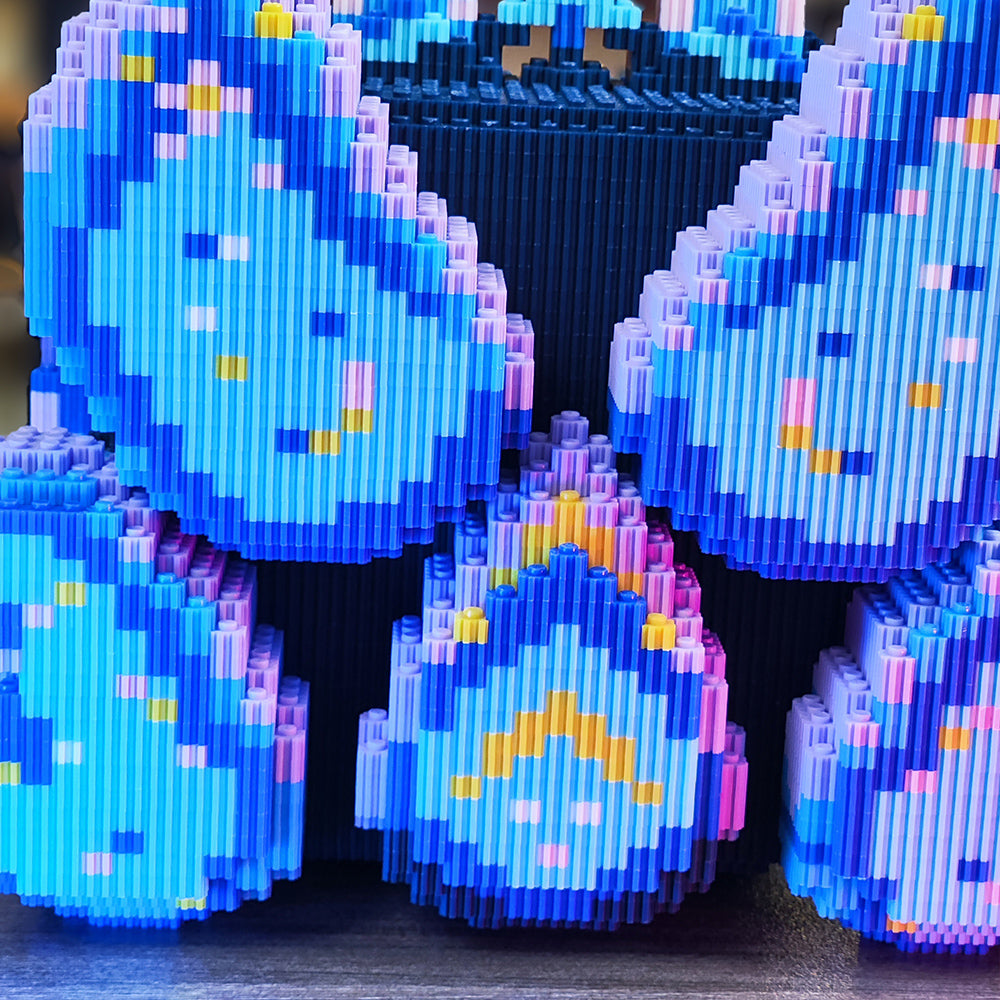 Kitsune Galaxy Fruit MOC Building Blocks - Anime-Inspired Brick Model